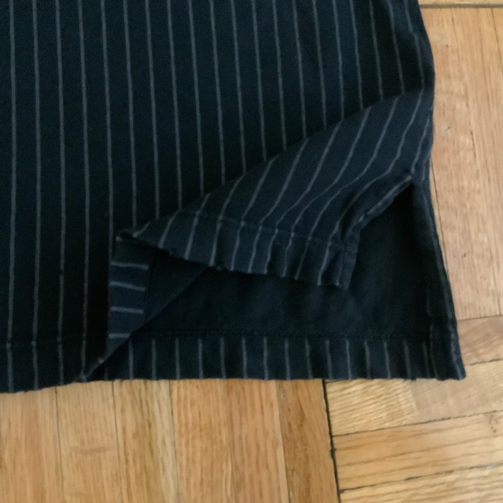 Current/Elliot Stripe Tank Top Pinstripe Shirt One-of-a-kind Sample Oversized - Picture 4 of 5